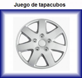 juego tapacubos coche