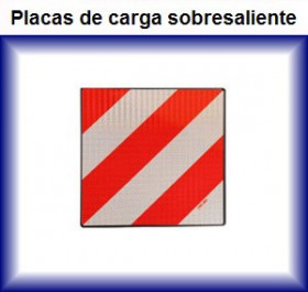 placa de carga sobresaliente coche